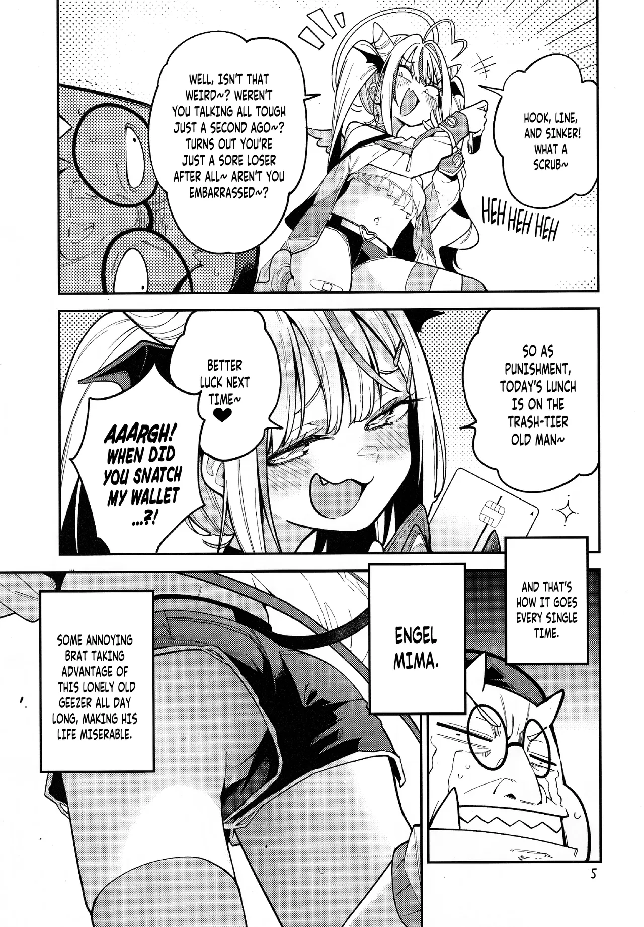 Yowayowa Chinpo Oji-san no Mesugaki Kouryakuho | How To Tame This Bratty Little Bitch: A limp-dick Old Man's Guide! - ページ 6