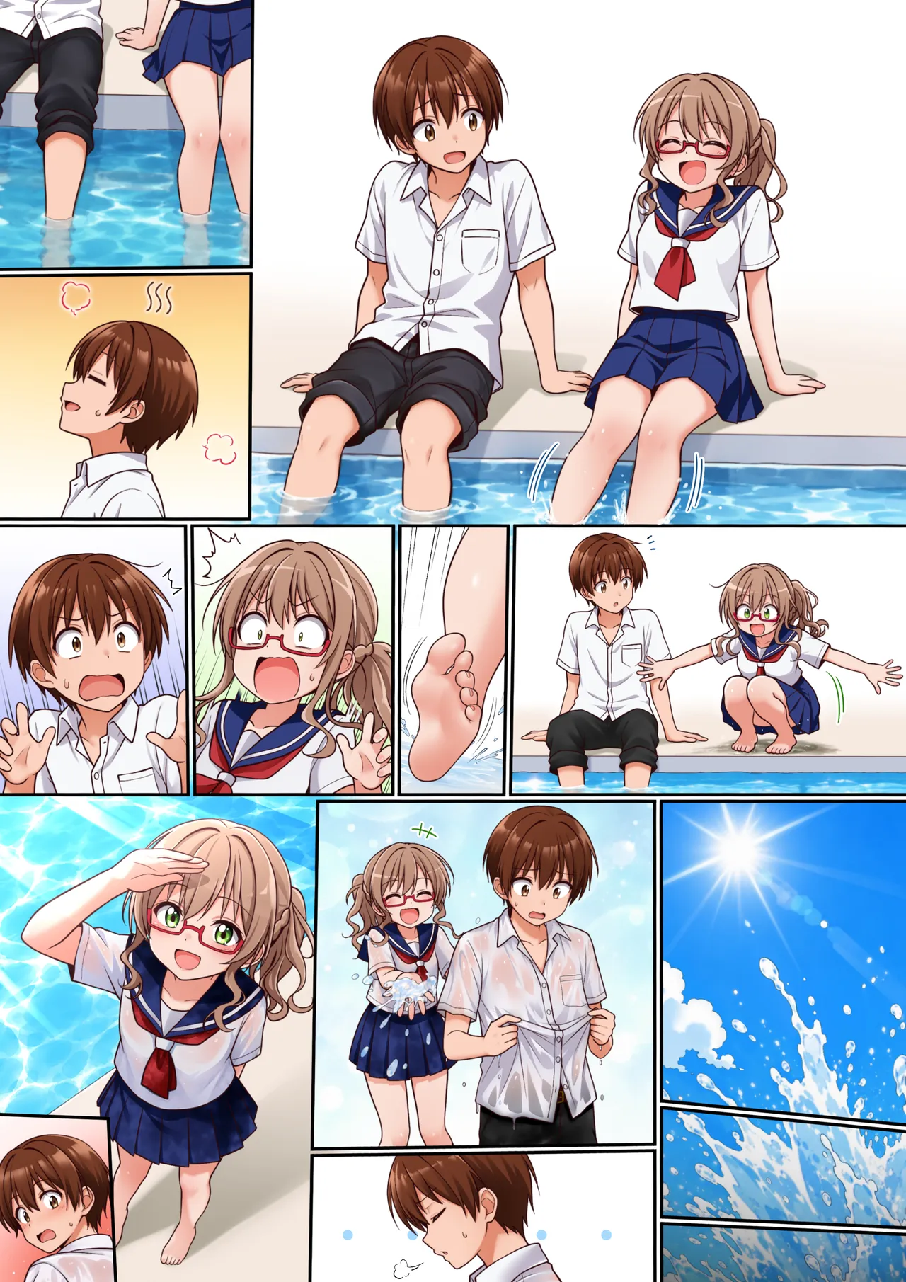 オリキャラ【真央＆翔太】夏のプールでイチャイチャ3ページ漫画 - Pagina 5