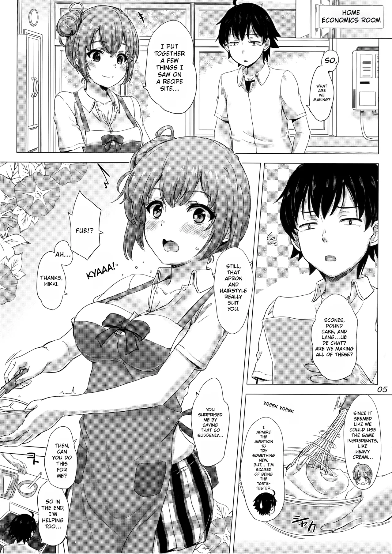 Apron Gahama-san wa Yokujouchuu. - Rough sex with Yui wearing an apron. | Rough sex with Yui wearing an apron. - หน้า 4