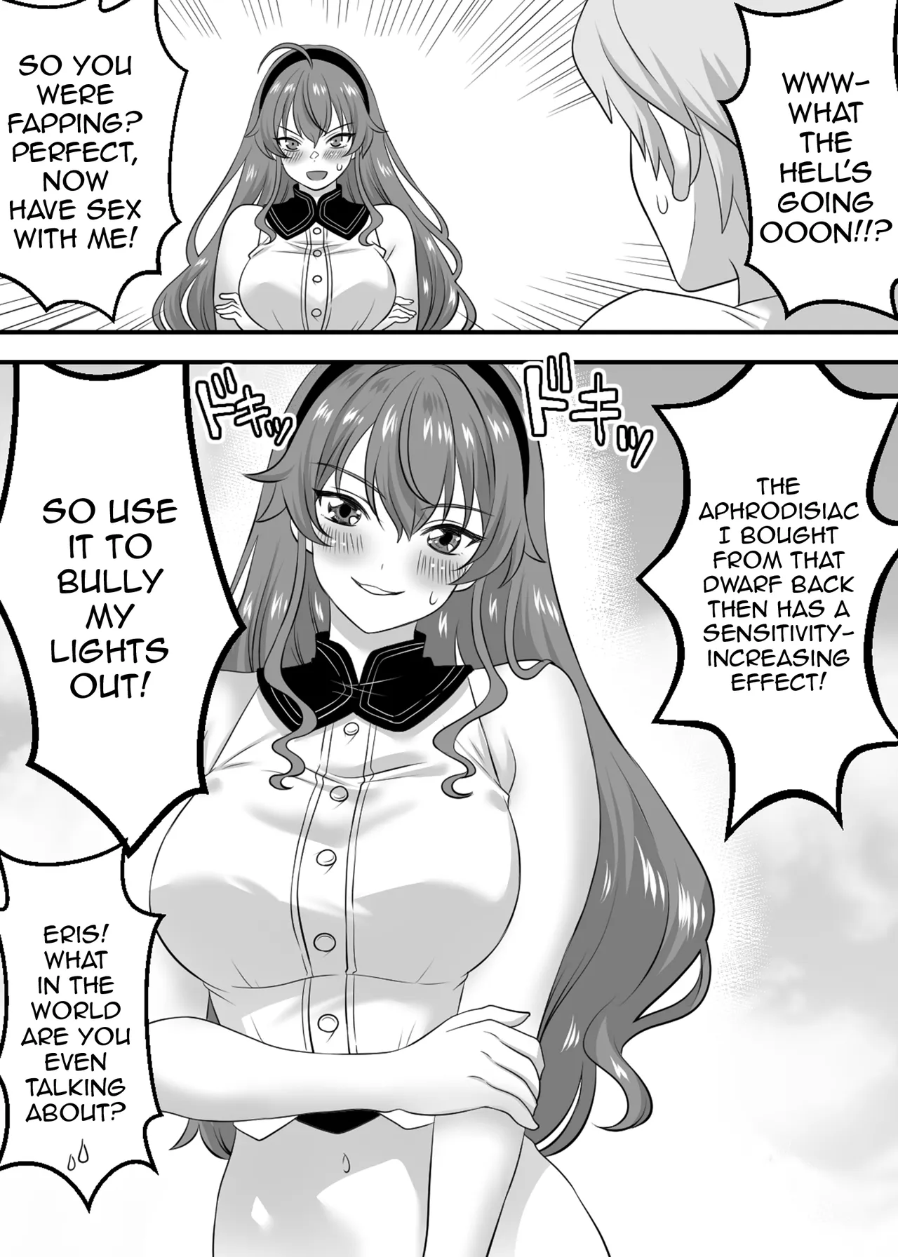 Zecchou Tensei Isekai Ittara Eris to Biyaku de Kando 500-bai no Chikubi Iki | Climax Reincarnation - After I Reincarnated in Another World I Gave Eris an Aphrodisiac and Made Her Cum From Her 500x More Sensitive Nipples - পৃষ্ঠা 4
