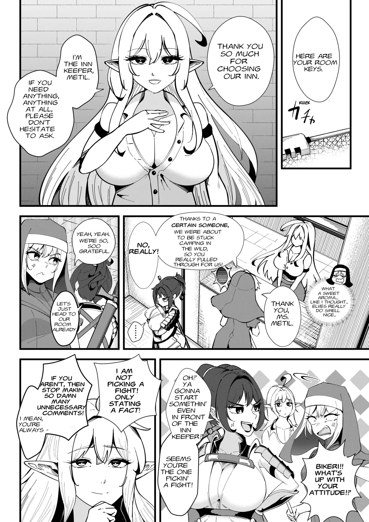 Half Slime Elf no Kyuushuu Nyuuka ~Nakanaori Shita Shunkan ni Tokeru Onna Kenshi to Onna Majutsushi no Matsuro~ | The Half Slime Elf's Absorptive Boobification -- The Tragic End of the Swordswoman and Mage Who Melt Away the Moment They Reconcile - Seite 3