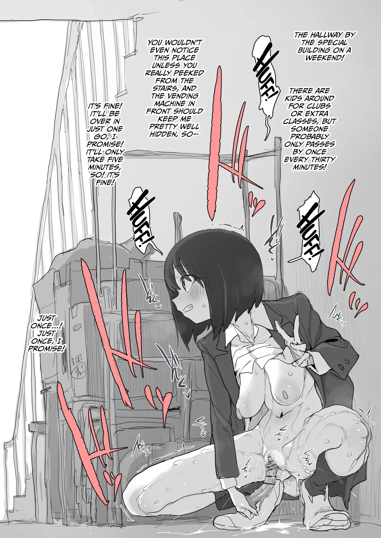 Kaidan Waki de Roshutsu Ona no Renshuu Shitetara Tomodachi ga Kite Pinchi no Runa-chan - หน้า 2