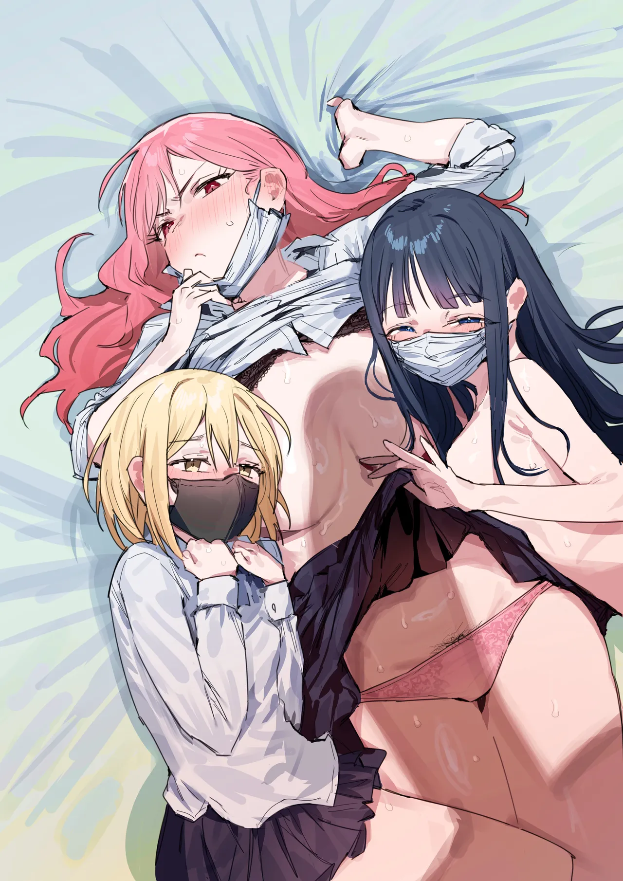 3 Gal ~Choukyokon Otaku-kun no Nakadashi SEX de Meromero ni Sarechau Gal 3-nin-gumi no Hanashi~ - Page 2