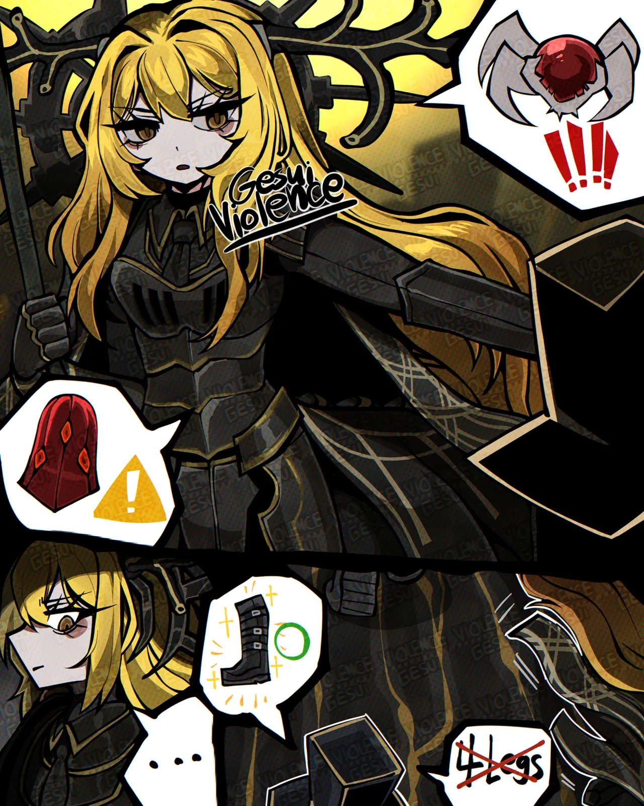 Giant Le Noir DonQui vore comic - 페이지 2