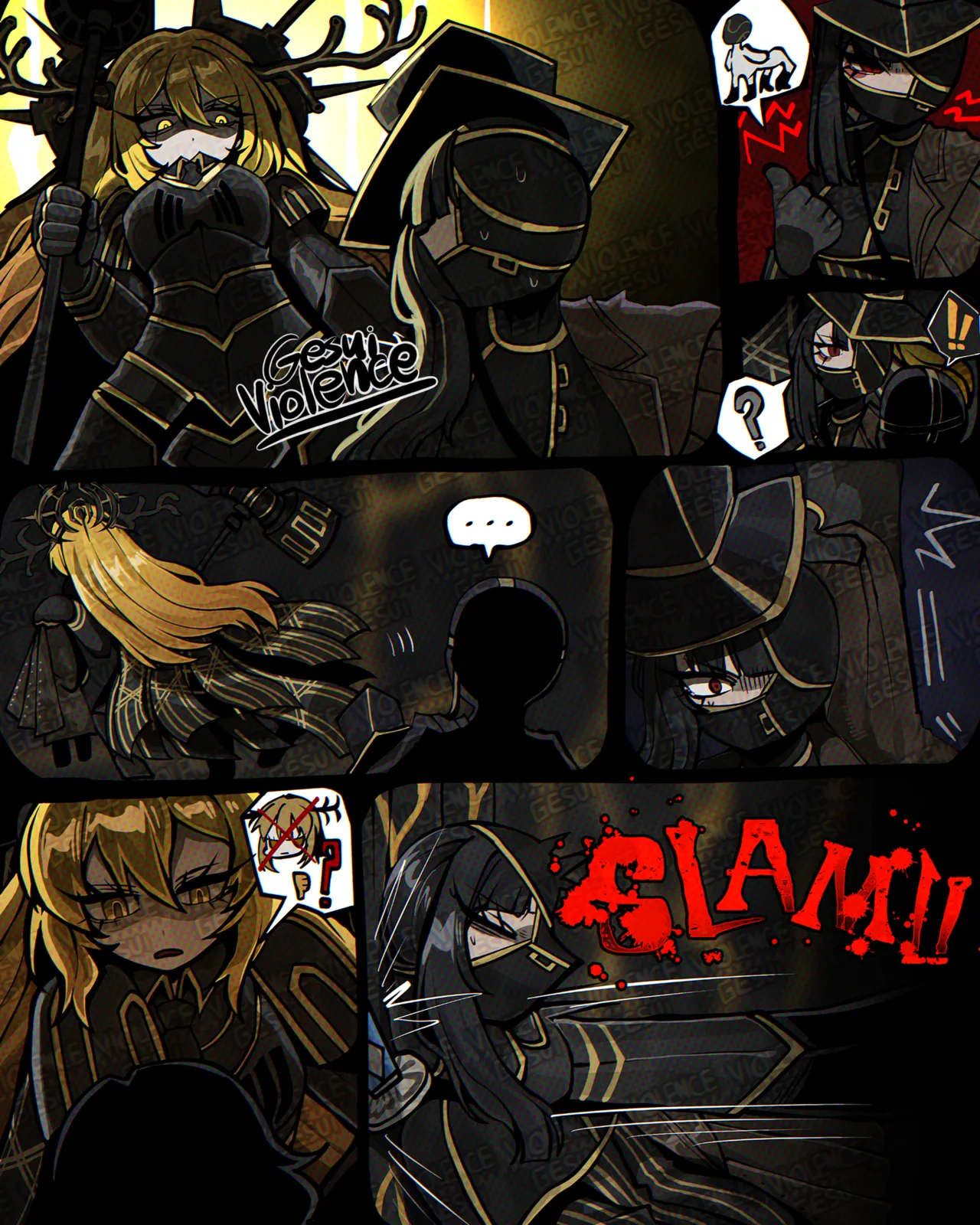 Giant Le Noir DonQui vore comic - 페이지 3