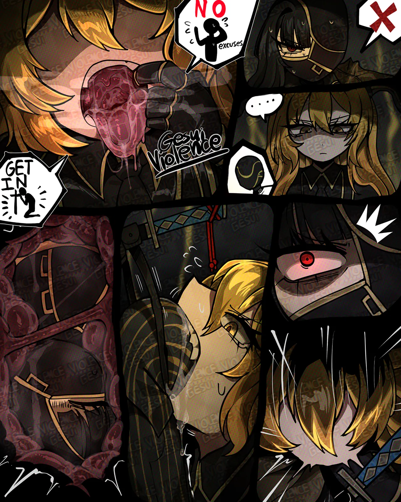 Giant Le Noir DonQui vore comic - 페이지 4