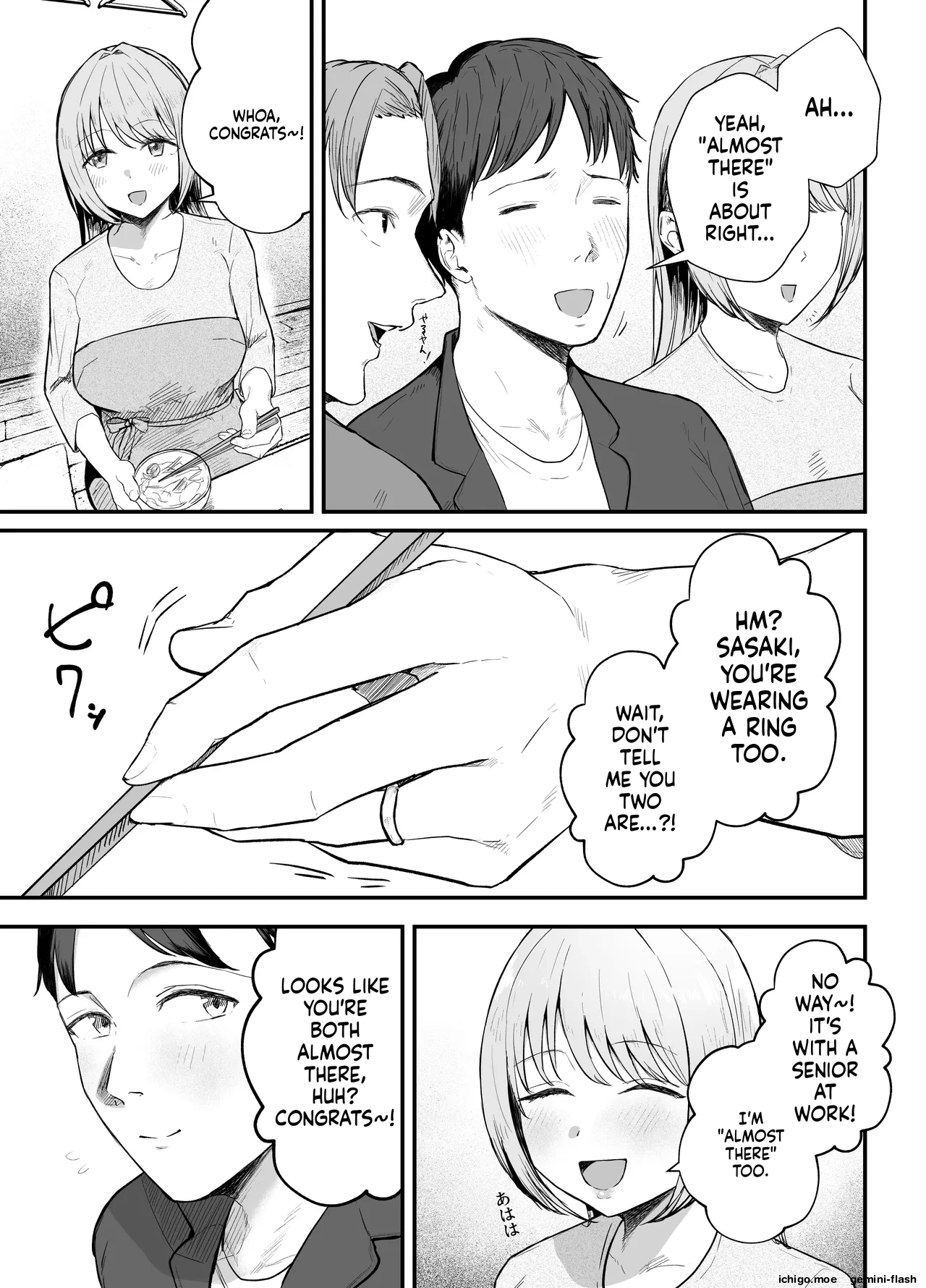 Motokano to Dousoukai de Saikai, Shuuden Nogashite Aibeya ni. ~Otagai Kekkon Majika de Uwaki Sex Shite Shimaimashita~ - Página 4